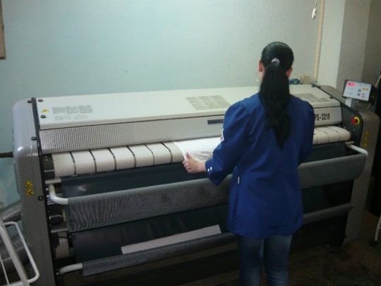 Călcare la calandru Gamiclean alba